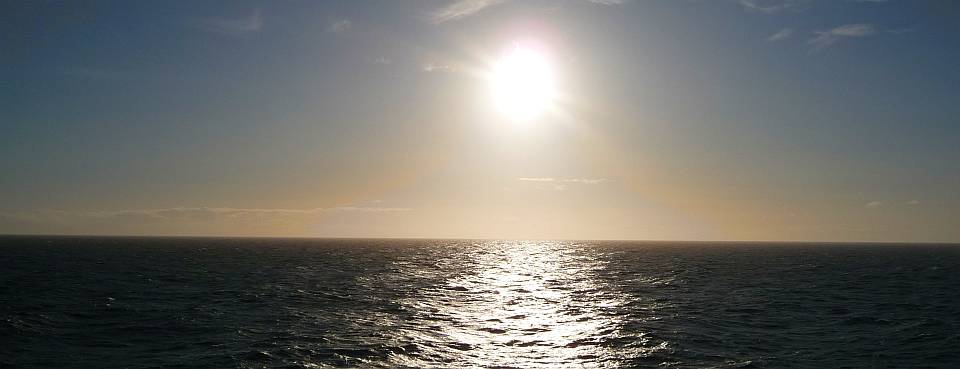 Sonnenuntergang auf See