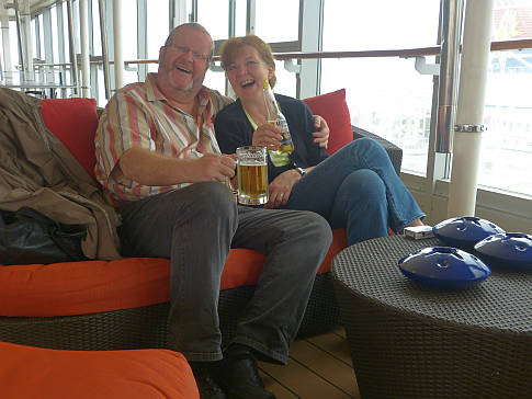 Angekommen auf dem Schiff