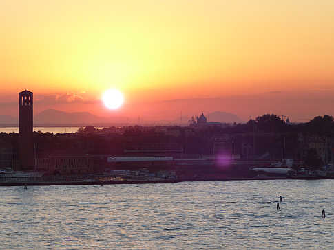 Sonnenuntergangsausfahrt Venedig