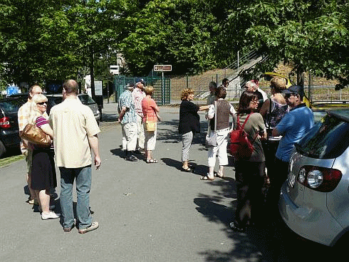 Treffen am Parkplatz