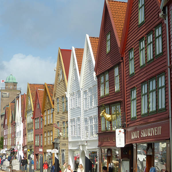 Bryggen (Hanse H&auml;user) in Bergen