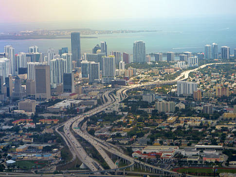 Miami vom Flieger aus