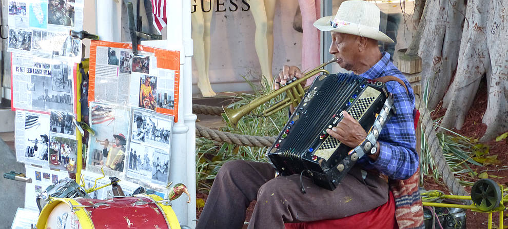 Strassenmusiker in Bayside